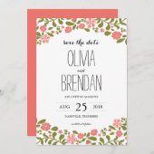 野花 |日付の保存 セーブザデート (正面/裏面)