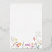 野花 | 洗礼少女 箔招待状 (裏面)