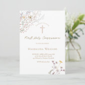 野花 |第一聖餐式招待状 招待状 (スタンド正面)