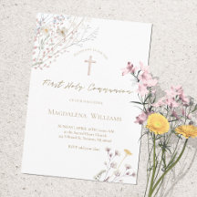 野花 |第一聖餐式招待状