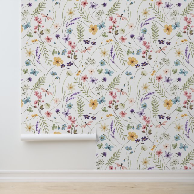 野花・蝶・トンボ柄 壁紙 (アプリケーション)