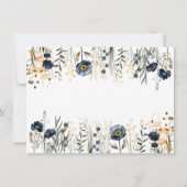 野花 | Ohベビーベビーシャワー 招待状 (裏面)