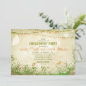 野草と弦の光の婚約パーティ 招待状 (スタンド正面)