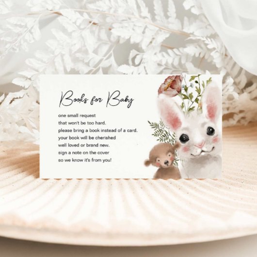 野草と森林動物のブックリクエスト エンクロージャーカード