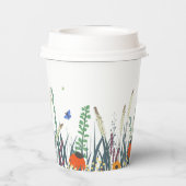 野草と蝶のブライダルシャワー   紙コップ (裏面)