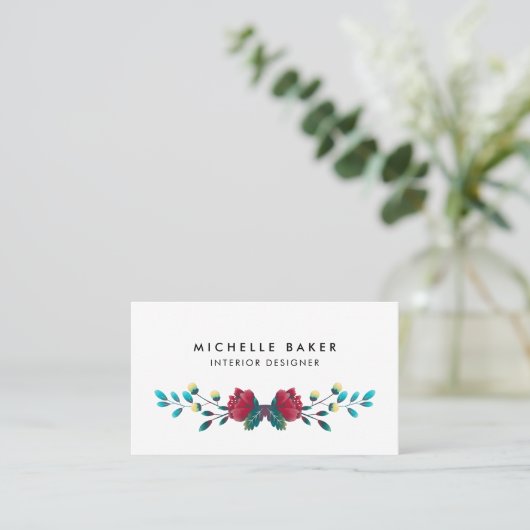 野草のエレガントフローラ 名刺 (スタンド正面)