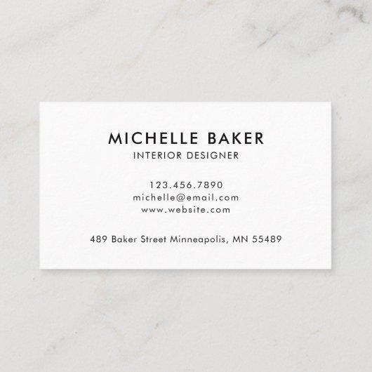 野草のエレガントフローラ 名刺 (裏面)