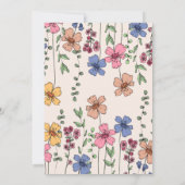 野草のバースデーパーティ招待状 招待状 (裏面)