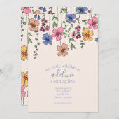 野草のバースデーパーティ招待状 招待状 (正面/裏面)