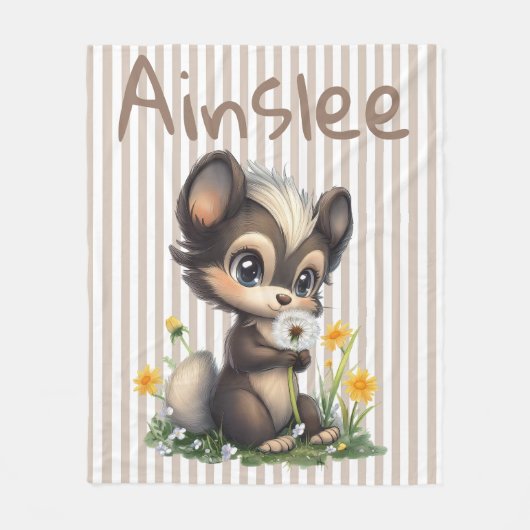 野草の中の小さな虫 フリースブランケット (正面)