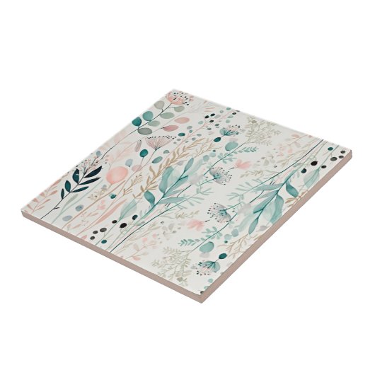 野草の素朴な タイル (側面)