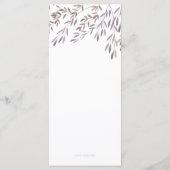 野草の結婚式 プログラム (裏面)