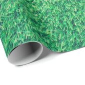 野草の緑の芝生テクスチャ ラッピングペーパー (ロールコーナー)
