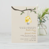 野草の缶結婚缶 招待状 (スタンド正面)