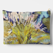 野草の羽毛の絵画 / アーティスト ラリー・レルー アクセサリーポーチ (裏面)