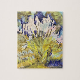 野草の羽毛の絵画 / アーティスト ラリー・レルー ジグソーパズル