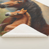 野草の花を持つベイ絵を描マーレ シェルパブランケット (3/4)