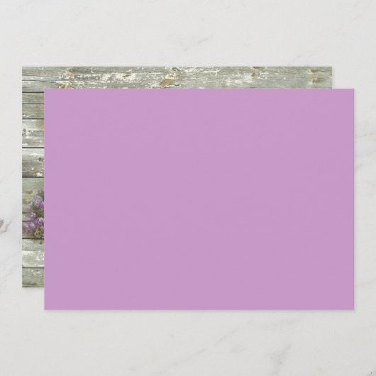 野草の西部の田舎風のブライダルシャワー 招待状 (正面/裏面)