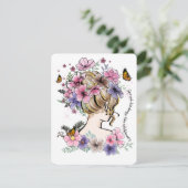 野草の贈り物のように親切を広やる気を起こさせるめる シーズンカード (スタンド正面)