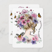 野草の贈り物のように親切を広やる気を起こさせるめる シーズンカード (正面/裏面)