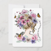 野草の贈り物のように親切を広やる気を起こさせるめる シーズンカード (正面)