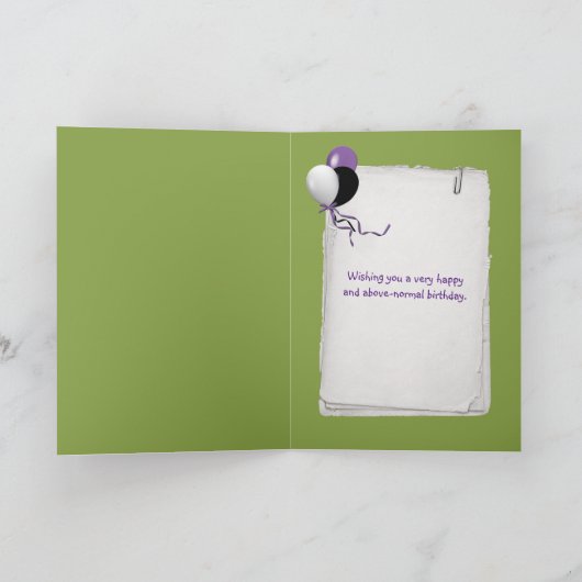 野草の足誕生日 カード (内部)