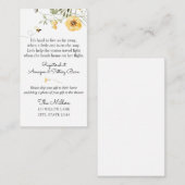  野草の遠距離ベビーシャワー エンクロージャーカード (正面/裏面)