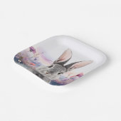 野草の野うさぎ ペーパープレート (傾斜あり)