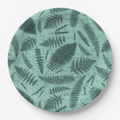 野草やシダ ペーパープレート (正面)