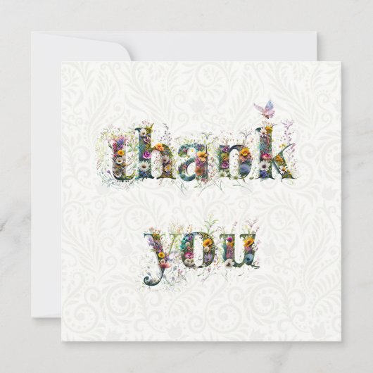 野草をスプレーしてくれてありがとう サンキューカード (正面)