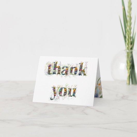 野草をスプレーしてくれてありがとう サンキューカード (正面)