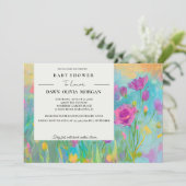 野草ベビーフローラベビシャワー招待状 招待状 (スタンド正面)