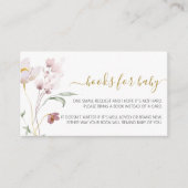 野草優しい赤ちゃんシャワーベビー エンクロージャーカード (正面)