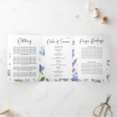 野草写真葬祭記念事業 三つ折り招待状 (内部)