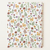 野草図解入りの、写真付きのプランナー プランナー手帳 (裏面)