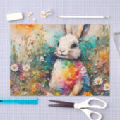 野草地のウサギが切り離す|過去記事 薄葉紙 (クラフト)