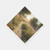 野草地の未舗装の道 スタンダードランチョンナプキン (角)