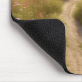 野草地の未舗装の道 マウスパッド (コーナー)
