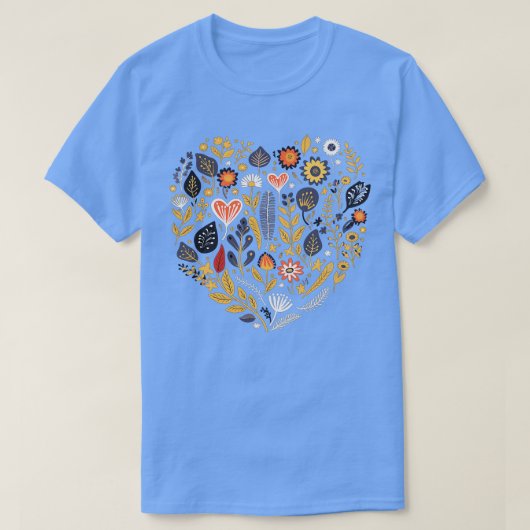 野草夏花咲くフローラ男達 Tシャツ (デザイン正面)