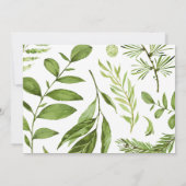 野草文房具パーソナライズされたフラットカード ノートカード (裏面)