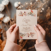 野草植物園卒業 招待状