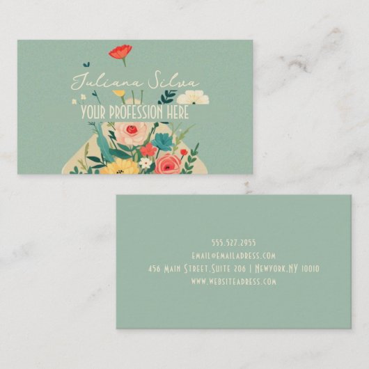 野草植物園 名刺 (正面/裏面)