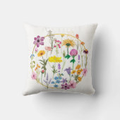 野草植物押花 クッション (裏面)