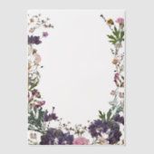 野草植物用カバーシート ベラム紙招待状 (正面)