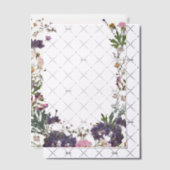 野草植物用カバーシート ベラム紙招待状 (オフセット (招待状))