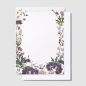 野草植物用カバーシート ベラム紙招待状 (オフセット)