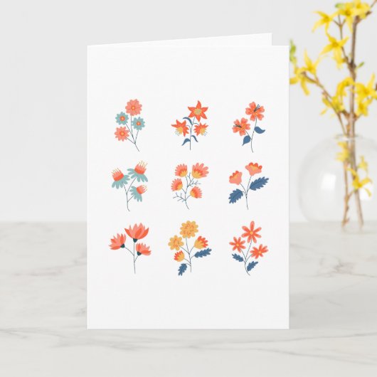 野草植物花 カード (黄色い花)