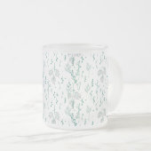 野草模様 フロストグラスマグカップ (正面右)