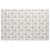 野草水彩防穂ヴィンテージ花柄 ファブリック (ファットクウォーター)