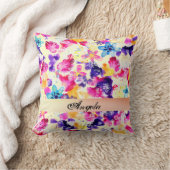 野草牧草地みすぼらしい花 クッション (ブランケット)